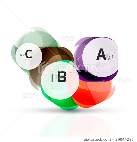 Vector glossy square elements 29044255