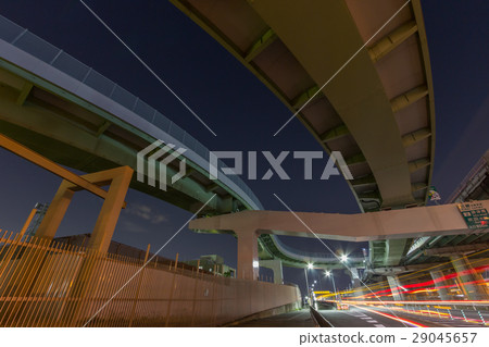 Overpass at the gate of the night gates junction Overpass at the gate of the night gates junction 29045657
