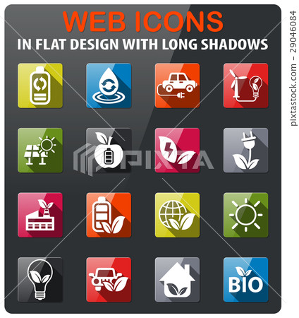 Alternative energy icons set Alternative energy icons set 29046084