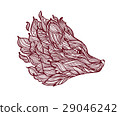 Icon of decorative fox head 29046242