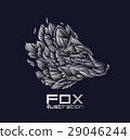 Vector Fox or Wolf Design Icon Logo Luxury Silver 29046244