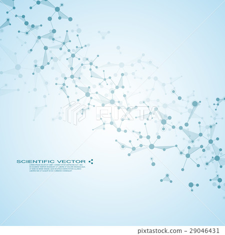 Molecule DNA and neurons vector. Molecular - Stock Illustration ...