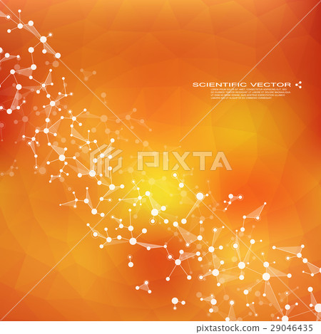 Molecule DNA and neurons vector. Molecular - Stock Illustration ...