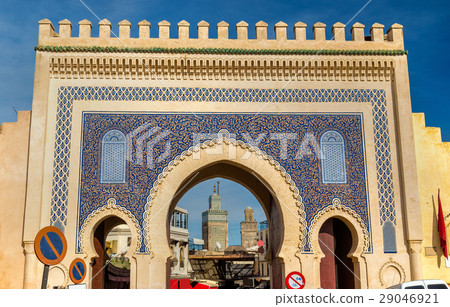 Bab Bou Jeloud gate in Fez, Morocco 29046921