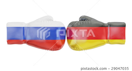 Boxing gloves with Germany and Russia flags Boxing gloves with Germany and Russia flags 29047035