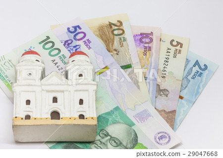 Conceptual image about money and religion Conceptual image about money and religion 29047668