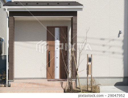 住宅入口方法種植木門設計住宅外部外部 29047952