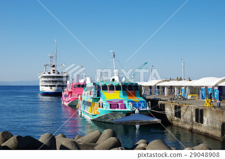 伊豆大島的岡田港 伊豆大島的岡田港 29048908