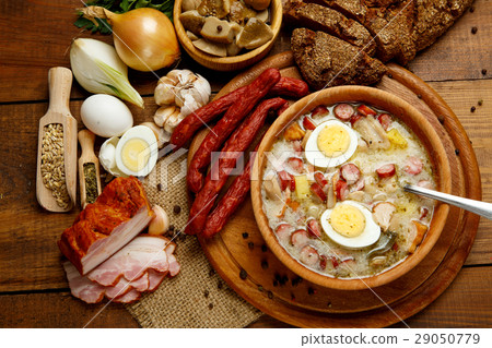 Traditional polish Easter soup Zurek  29050779