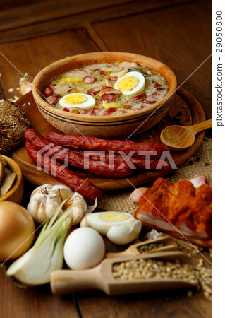 Traditional polish Easter soup Zurek  29050800