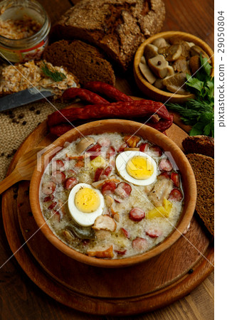 Traditional polish Easter soup Zurek  29050804
