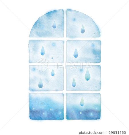 Illustration of a window of rain - Stock Illustration [29051360] - PIXTA