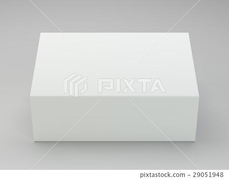 White package box on gray background 29051948