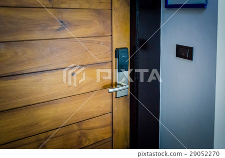 Doors to hotel room Doors to hotel room 29052270
