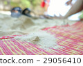Pile Sand on Mat at the sea, Tropical Beaches.  29056410