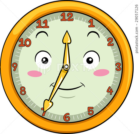 Mascot Clock Thirty Five After Twelve Mascot Clock Thirty Five After Twelve 29057126