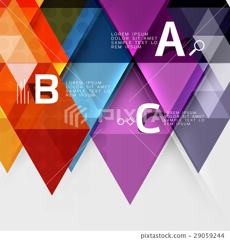 Transparent triangle tiles banner Transparent triangle tiles banner 29059244