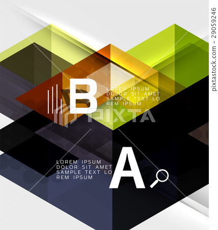 Futuristic triangle tile background with options 29059246