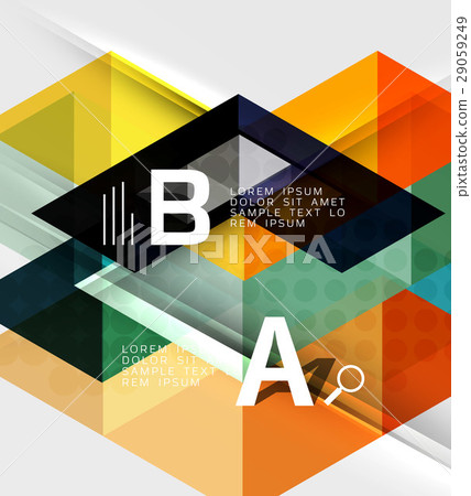 Transparent triangle tiles banner Transparent triangle tiles banner 29059249