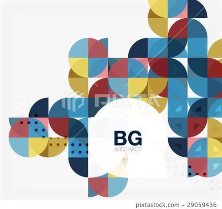 Modern elegant geometric circles abstract Modern elegant geometric circles abstract 29059436
