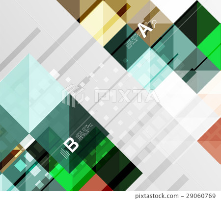 Modern square abstract background Modern square abstract background 29060769