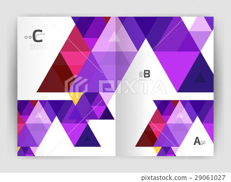 Modern triangle print template 29061027