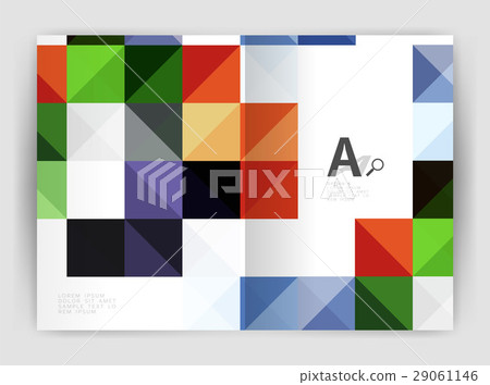 Modern minimalistic geometrical square business 29061146