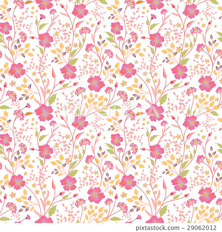 vector seamless cute little flower pattern. 29062012
