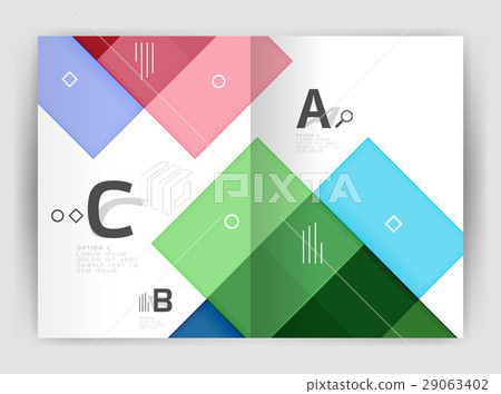 Squares and rectangles a4 brochure template Squares and rectangles a4 brochure template 29063402