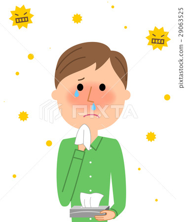 Young male hay fever 29063525