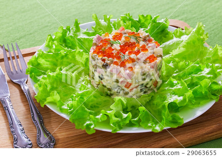 potato salad with caviar potato salad with caviar 29063655