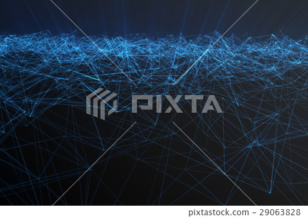 Abstract polygonal space low poly dark background Abstract polygonal space low poly dark background 29063828