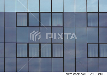 Glazed wall and windows of modern building. Glazed wall and windows of modern building. 29063909