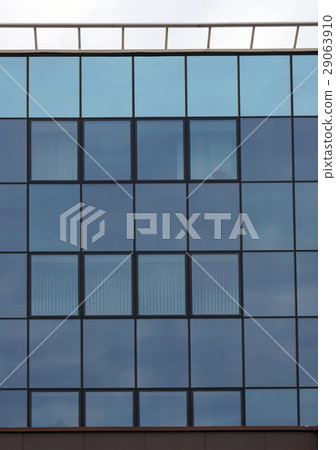 Glazed wall and windows of modern building. Glazed wall and windows of modern building. 29063910