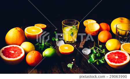 Cocktail with Citrus Juice. Cocktail with Citrus Juice. 29063990