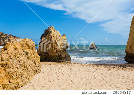 Rocky cliffs on the coast of the Atlantic ocean Rocky cliffs on the coast of the Atlantic ocean 29064517