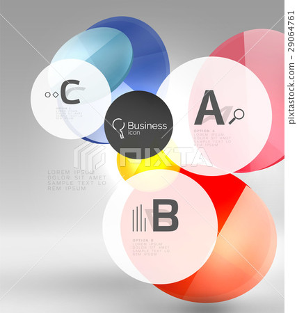 Circle geometric abstract background Circle geometric abstract background 29064761