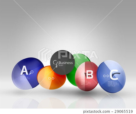 Circle geometric abstract background 29065519