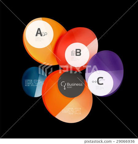 Glass circles on black 29066936