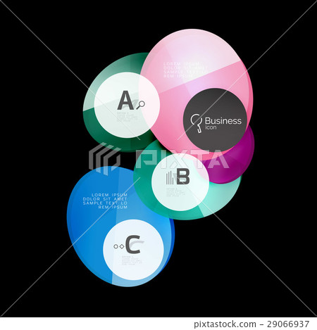 Geometrical abstract infographics banner template Geometrical abstract infographics banner template 29066937