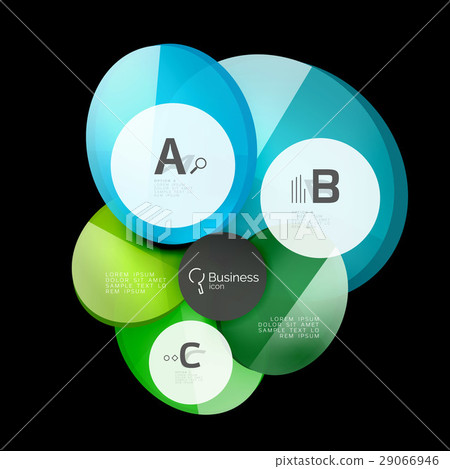 Glass circles on black Glass circles on black 29066946