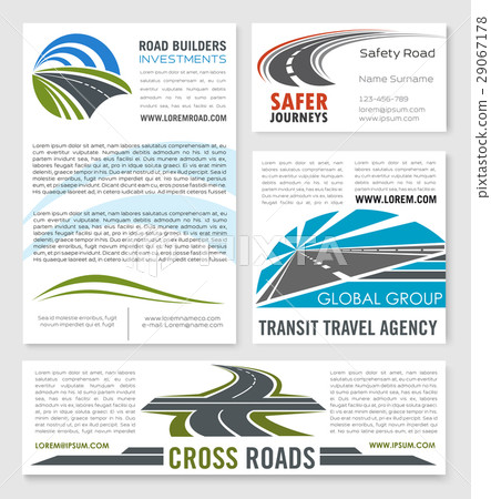 Road service and building company vector templates Road service and building company vector templates 29067178
