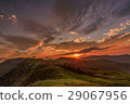 草原 夕陽 29067956