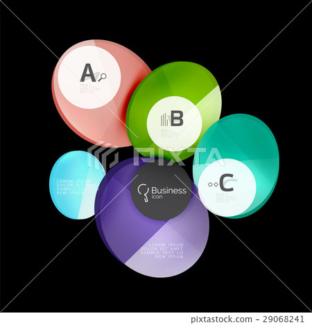 Glass circle abstract background Glass circle abstract background 29068241
