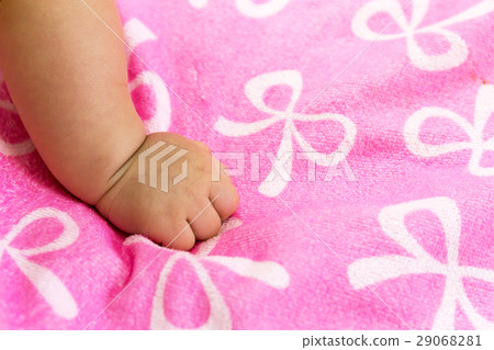 Portrait of a sian cute Infant baby girl 29068281