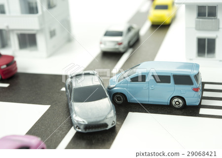 Traffic accident image in residential area 29068421