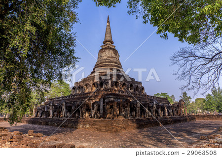 at Wat Chang Lom at Si Satchanalai Historical Park at Wat Chang Lom at Si Satchanalai Historical Park 29068508