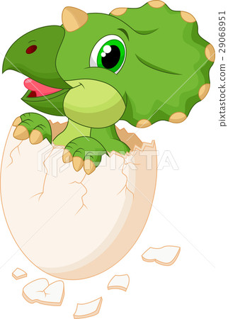 Cute dinosaur hatching 29068951