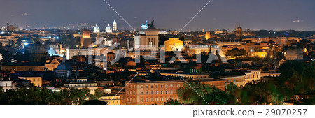 Rome skyline night view 29070257