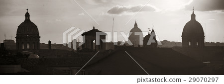 Rome mountain top view sunrise Rome mountain top view sunrise 29070297